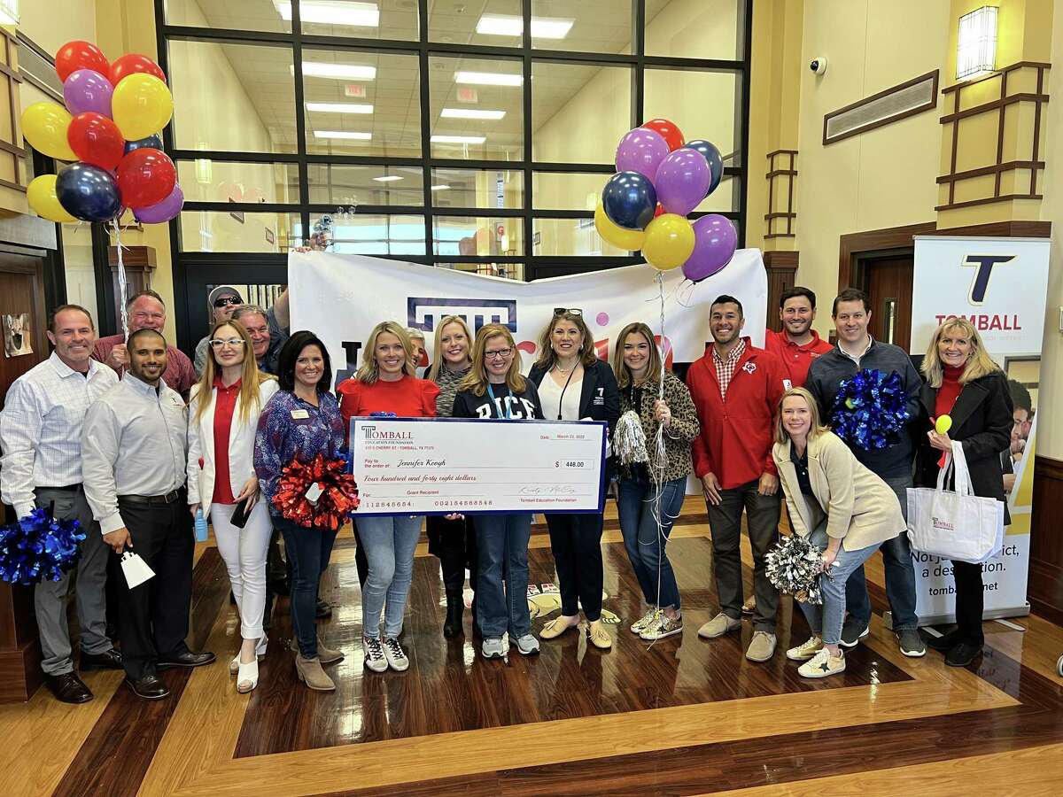 Jennifer Keogh, Creekside Park Junior High teacher, is awarded a grant by the Tomball Education Foundation for the Engaging Emergent Bilinguals through Communicative Grammar program.