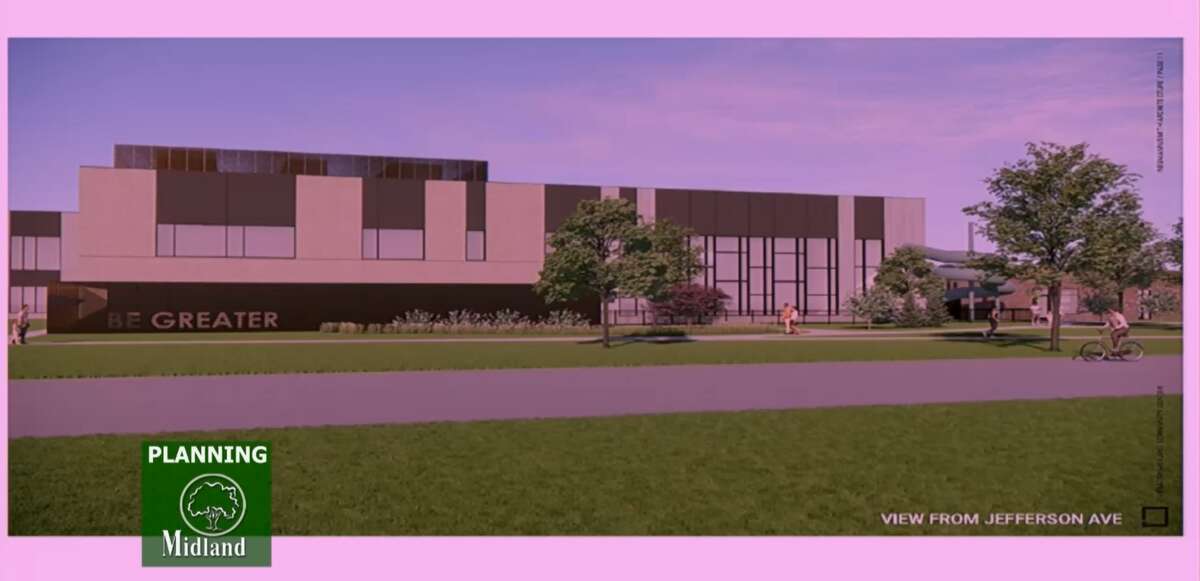 Rendering of new Greater Midland Community Center.