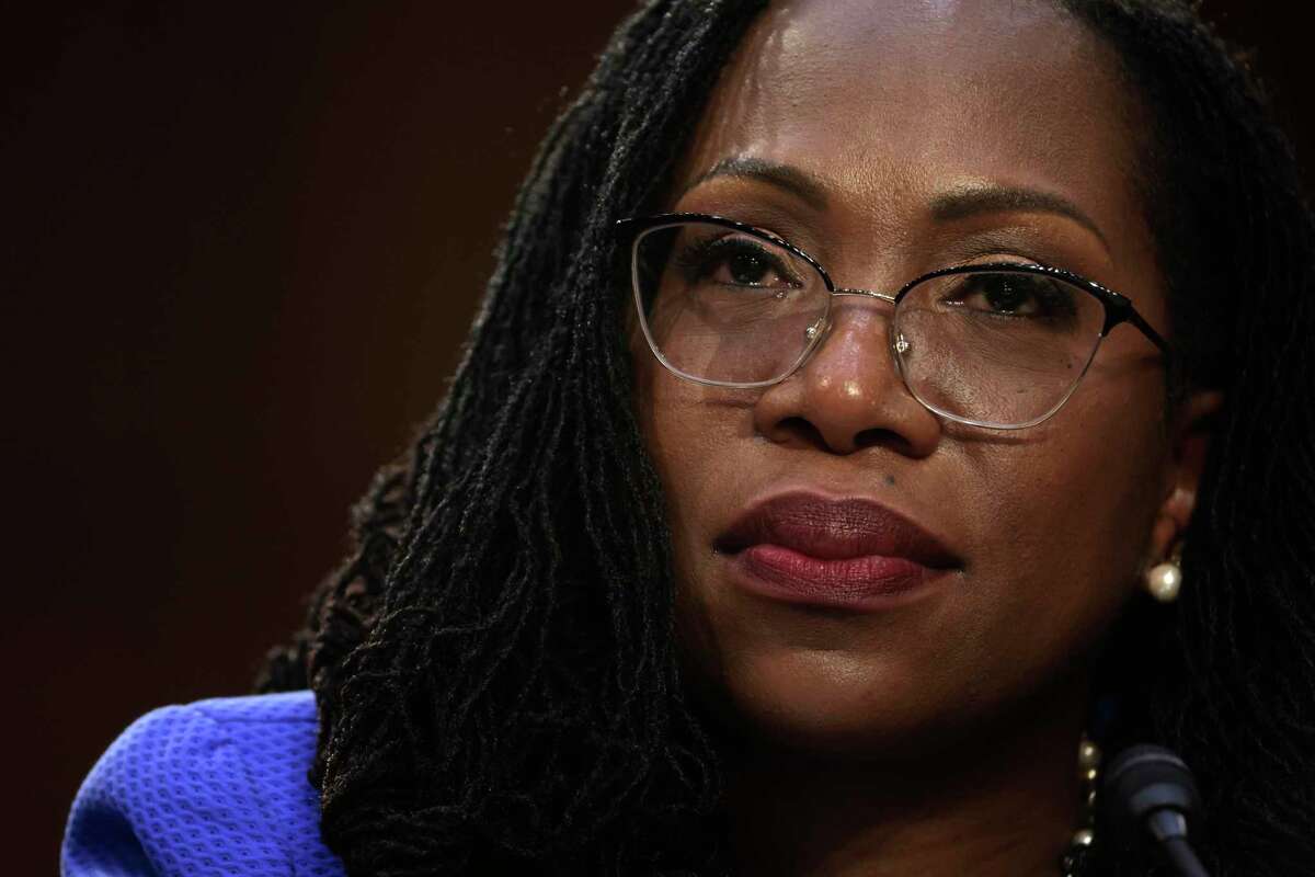 U.S. Supreme Court nominee Judge Ketanji Brown Jackson during her confirmation hearing before the Senate Judiciary Committee in the Hart Senate Office Building on Capitol Hill March 23, 2022 in Washington, D.C.