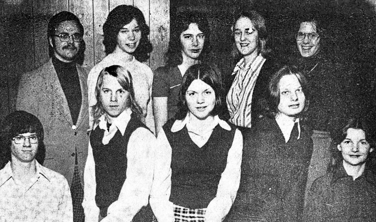 For this week's Tribune Throwback we take a look in the archives from March 1975. Above, first division winners from the Bad Axe High School band at the Solo and Ensemble Festival at Ferris State College in Big Rapids pose for a photo.