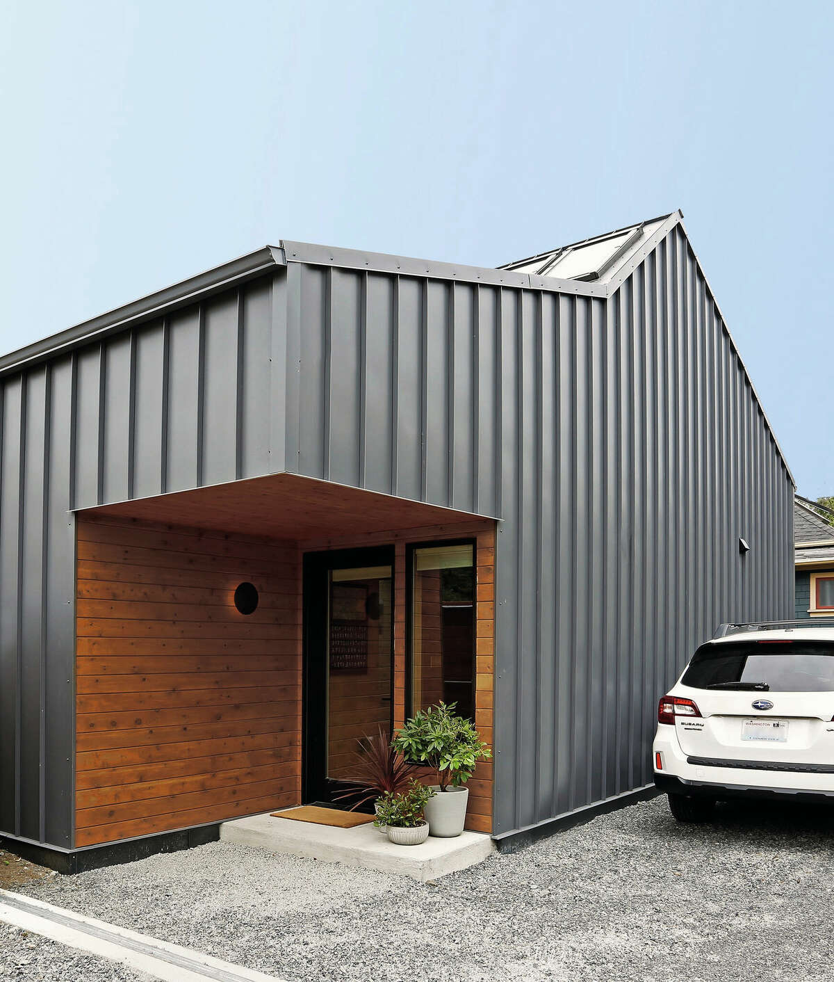 An accessory dwelling unit is a small home separate from a main house. 