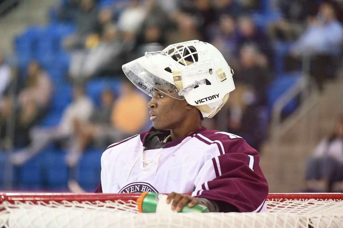 North Haven goalie Jared Anderson during the Division II final against Wethersfield on Monday.