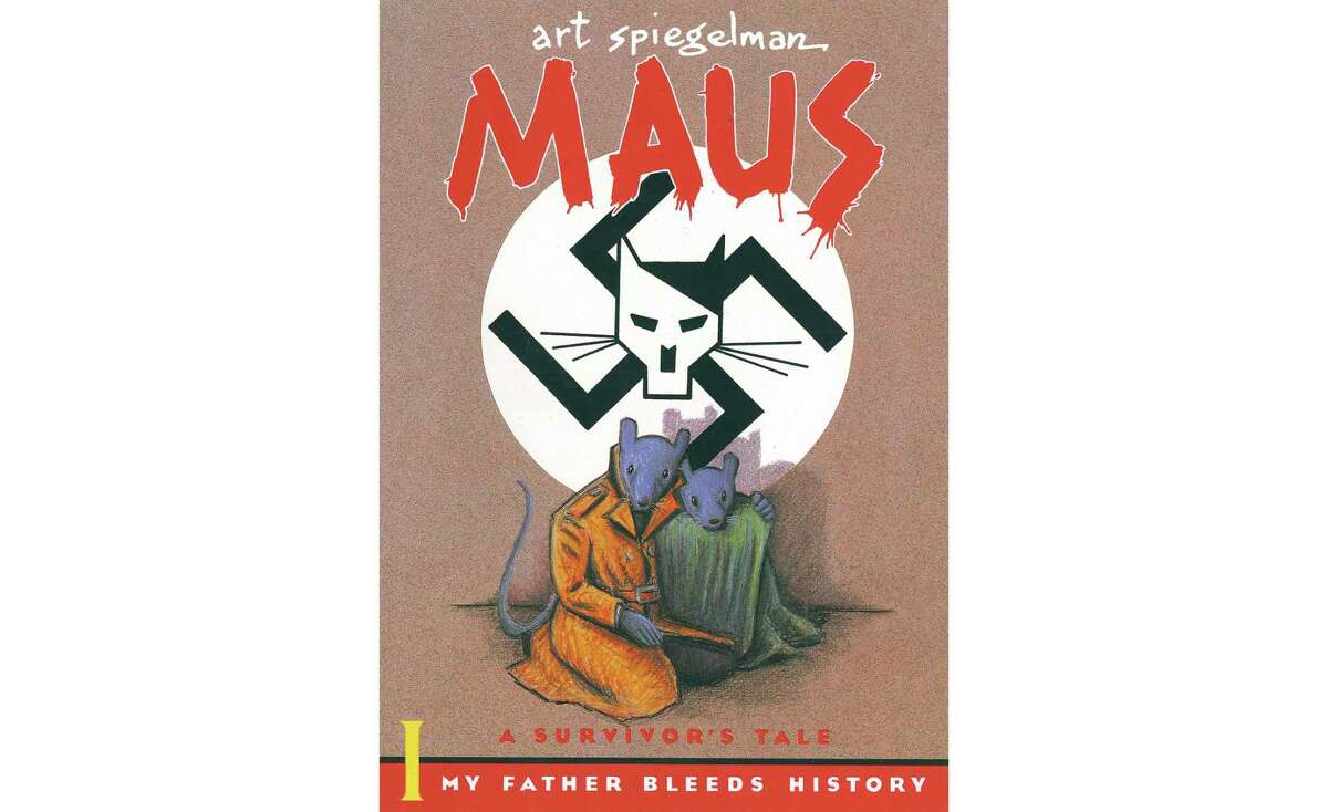 This cover image released by Pantheon shows "Maus" a graphic novel by Art Spiegelman. Katy ISD is reviewing whether Maus and Maus II, graphic novels about the holocaust, are appropriate for its school libraries, the district confirmed Thursday. (Pantheon via AP)