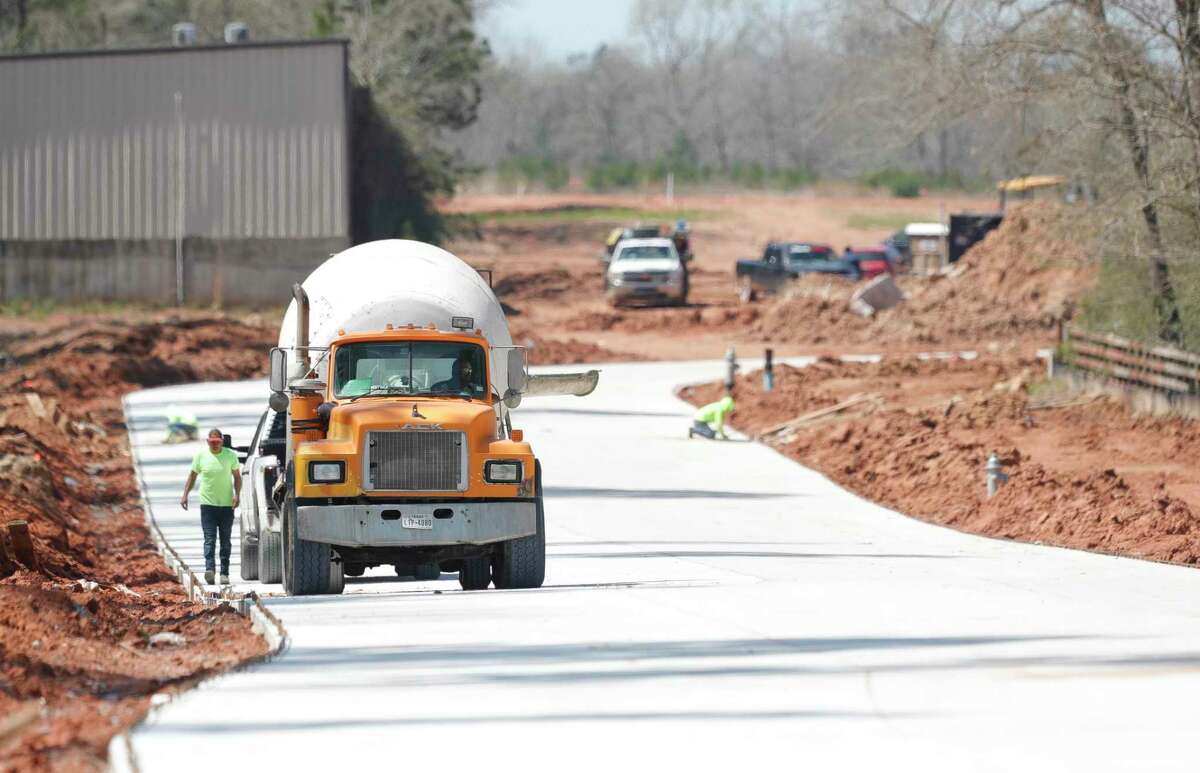 Construction on the Chapel Run subdivision is seen, Tuesday, March 15, 2022, in Conroe. The Conroe City Council approved the annexation of just over 180 acres into the Southeast Regional Management District for the development of a new subdivision in west Montgomery County.