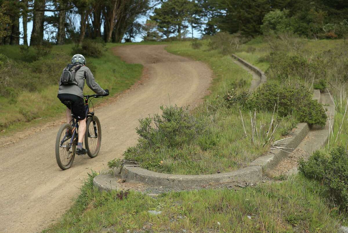 A sidewalk along the Marincello Trail in Tennessee Valley in Mill Valley dates to the 1960s when the hill needed development.