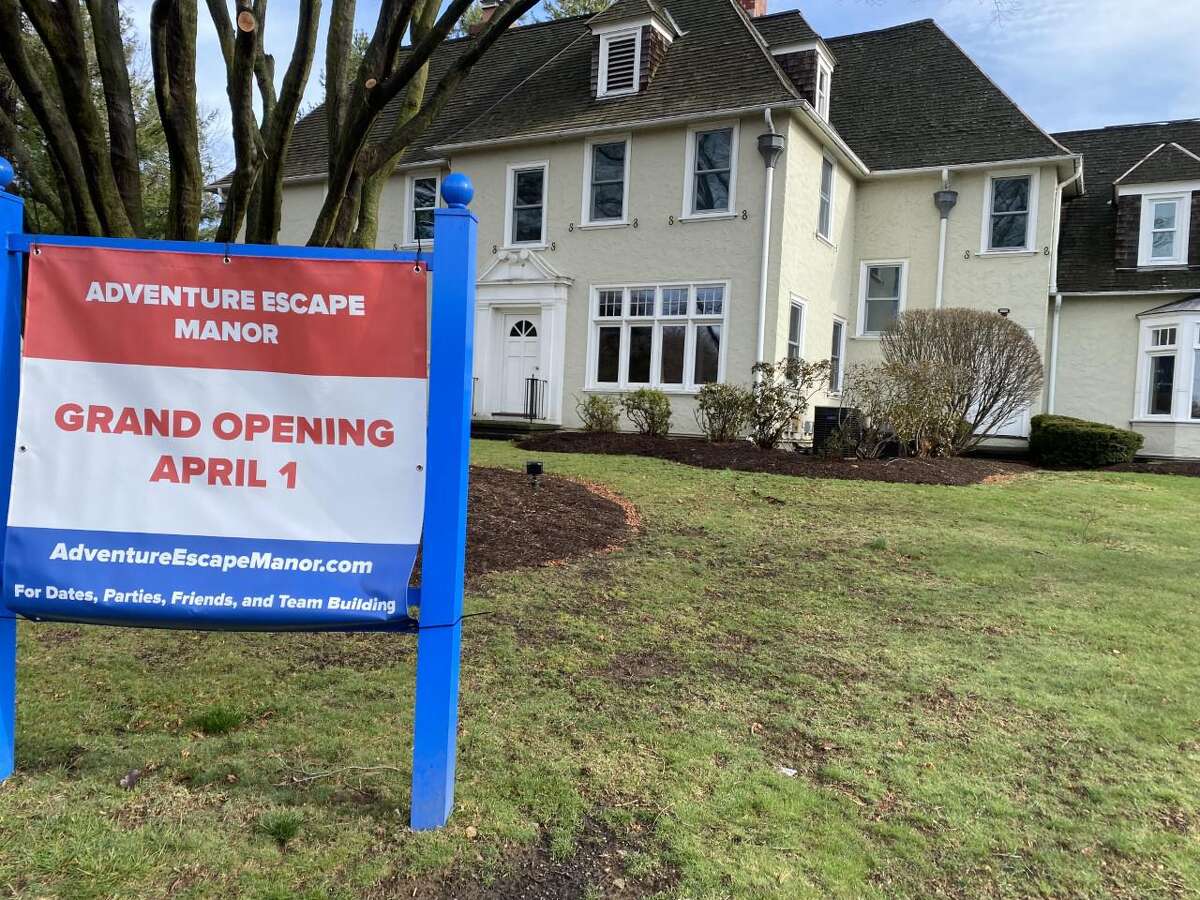 Shelton residents Michael and Ashleigh McDonald will be opening Adventure Escape Manor, located in the historic mansion at the corner of Bridgeport Avenue and Huntington Street, on April 1, 2022.
