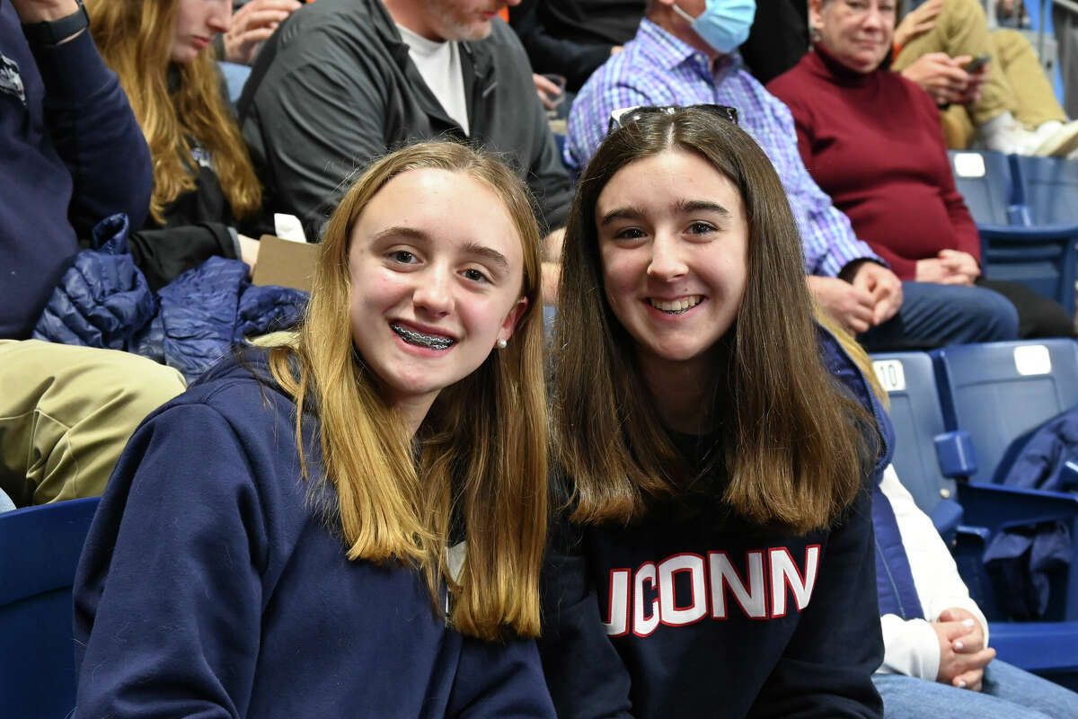 Fans gathered to watch as the UConn women’s basketball team played the Indiana Hoosiers in the Sweet 16 tournament on Saturday, March 26, 2022. The game was one of two NCAA tournament games played at Bridgeport’s Total Mortgage Center Arena. Were you SEEN?