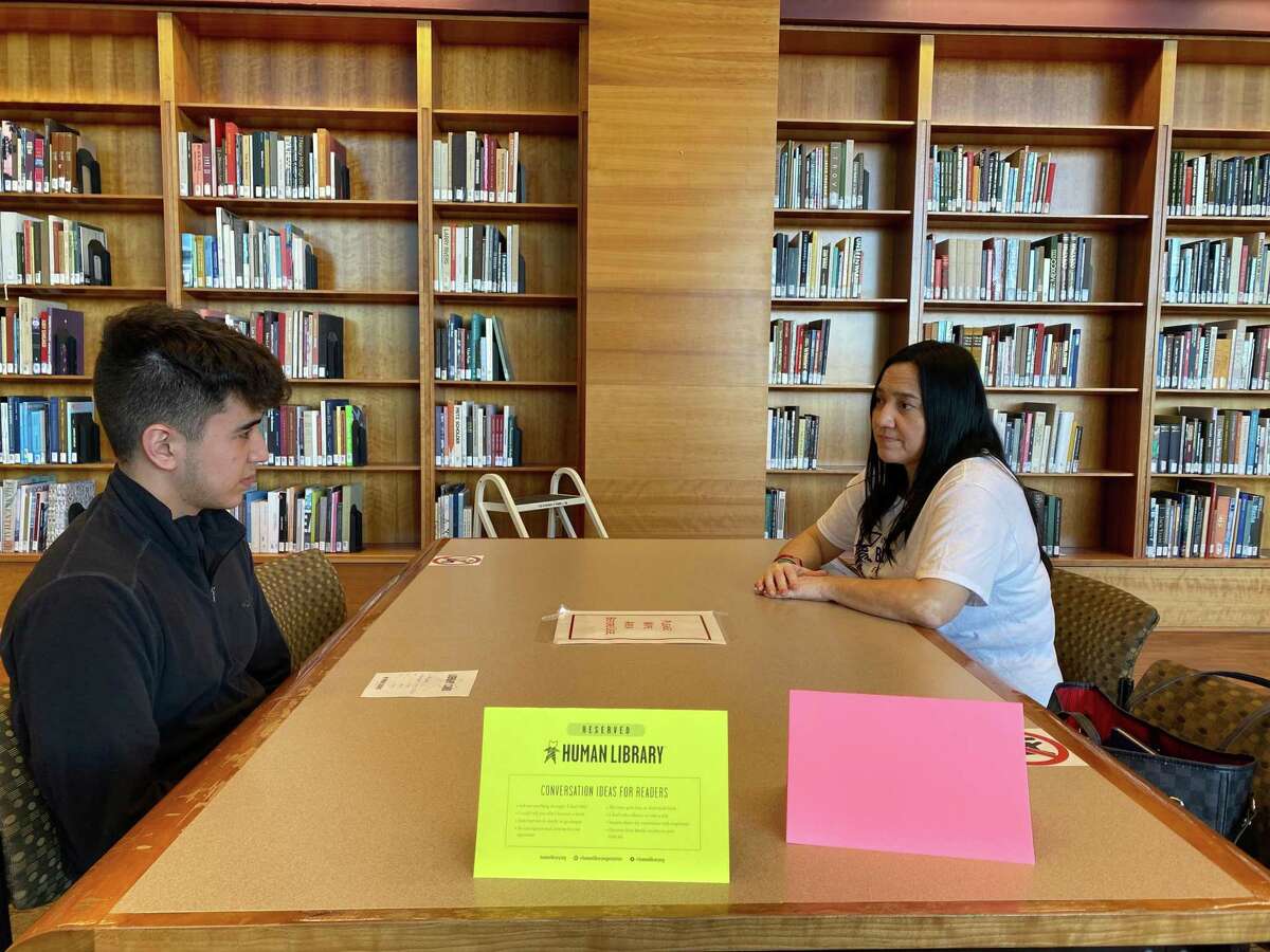 Students were able to speak to “books” to learn about many topics recently at TAMIU’s first-ever Human Library.