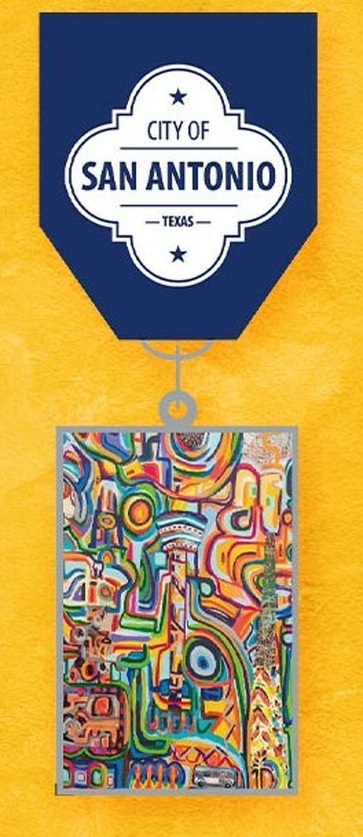 The City of San Antonio's Official 2022 Fiesta Medal.