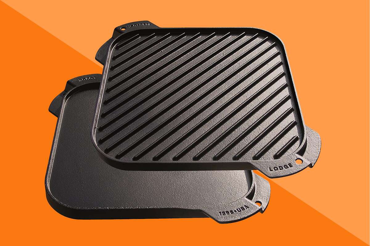 Kick off summer grilling season early with this Lodge cast iron griddle