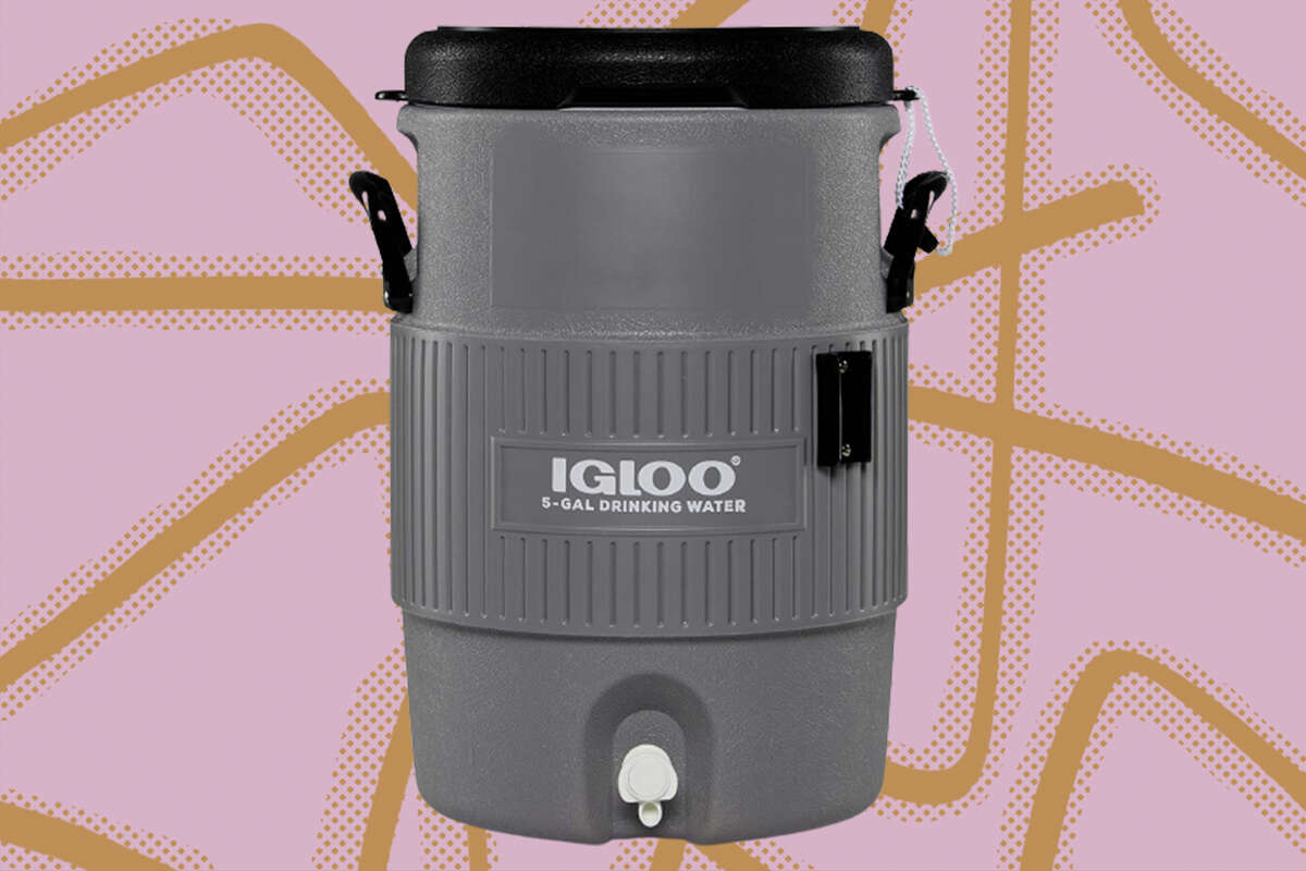 5-gallon Igloo water cooler ($32.02) from Amazon.