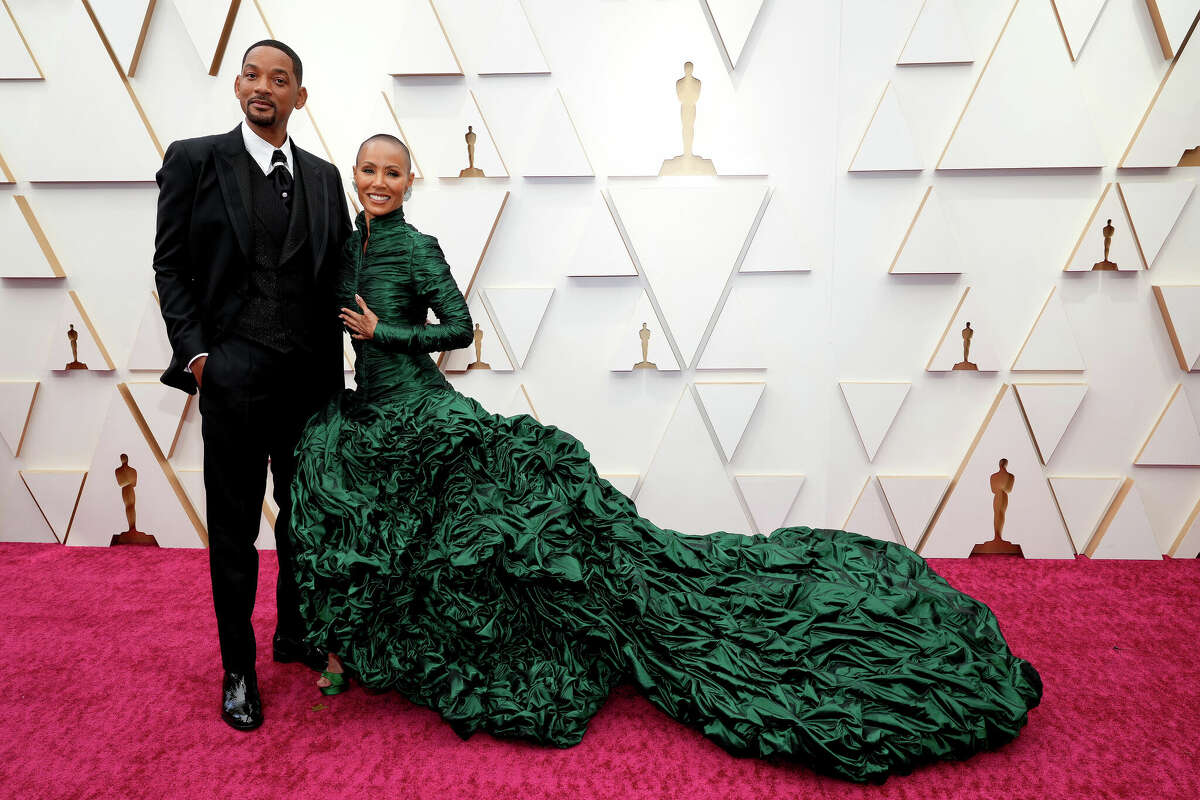 Will Smith and Jada Pinkett Smith attend the 94th Annual Academy Awards at Hollywood and Highland on March 27, 2022 in Hollywood, California. 