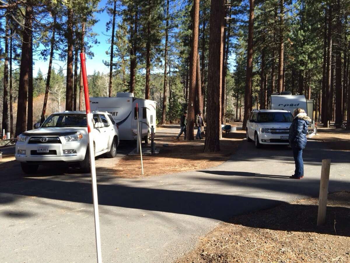 RV and trailer camping spots at Zephyr Cove Resort. 