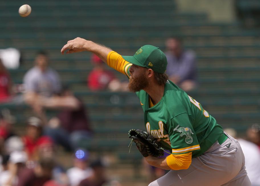 Oakland A's send top pitching prospect home for elbow exam, Sports