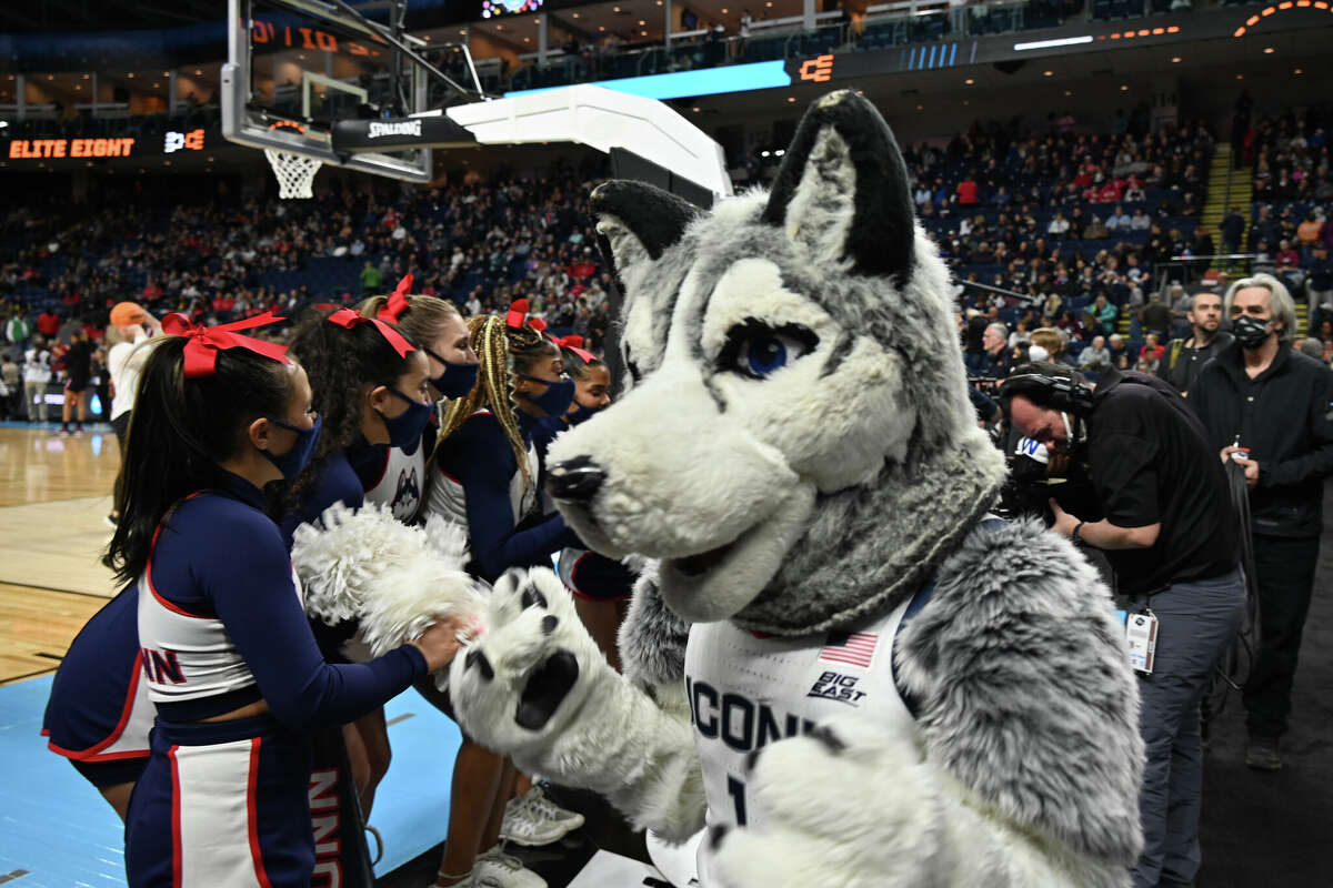 Fans gathered to watch as the UConn women’s basketball team played North Carolina State University Wolfpack in the Elite Eight tournament on Monday, March 28, 2022. The game was part of the NCAA tournament’s Bridgeport Regional played at Bridgeport’s Total Mortgage Center Arena. Were you SEEN?