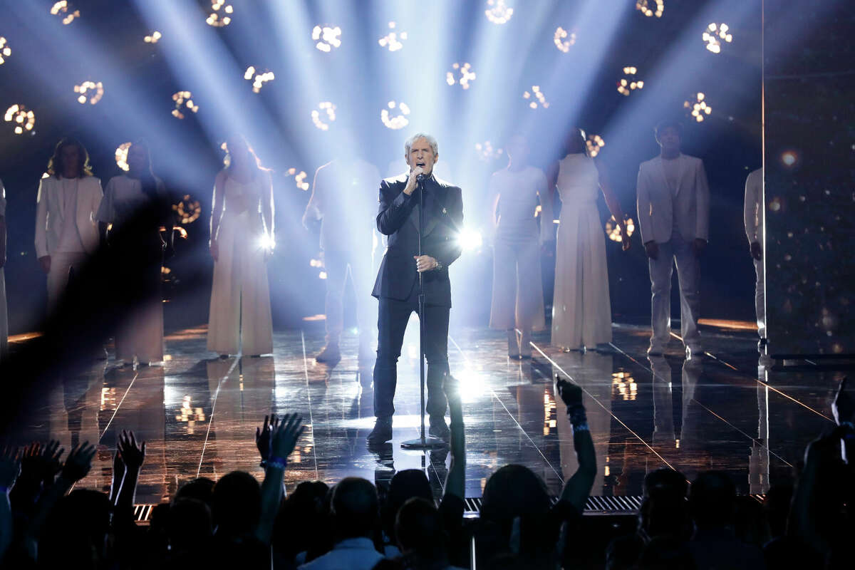 AMERICAN SONG CONTEST -- The Live Qualifiers Premiere Episode 101 -- Pictured: Michael Bolton (CT) -- (Photo by: Trae Patton/NBC/NBCU Photo Bank via Getty Images)