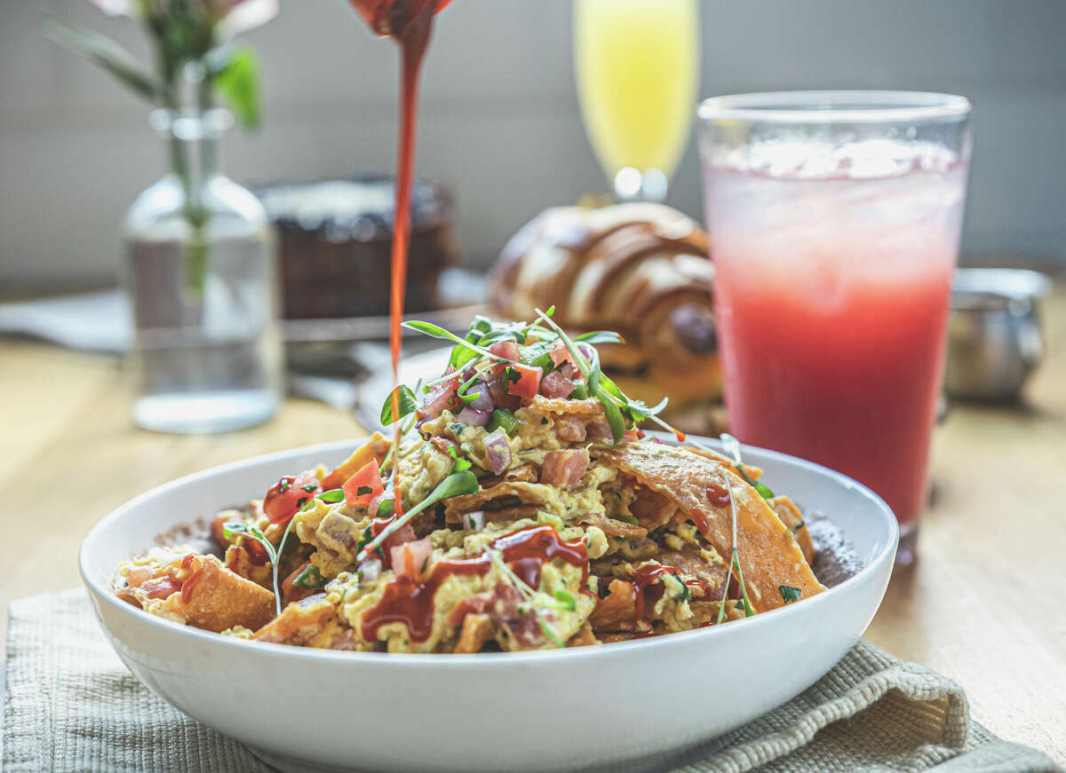The all-vegan restaurant Verdine in the Heights serves a plant-based version of migas.