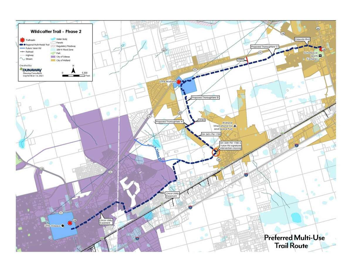 Wildcatter Trail to provide bike path from Midland to Odessa