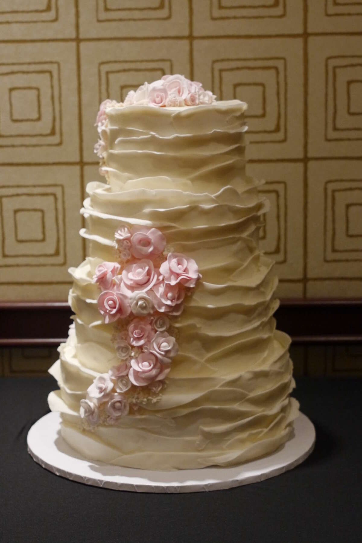 "Spring & Summer" from The Pink Cupcake Shack in Fairfield won the Wedding Cake Challenge.