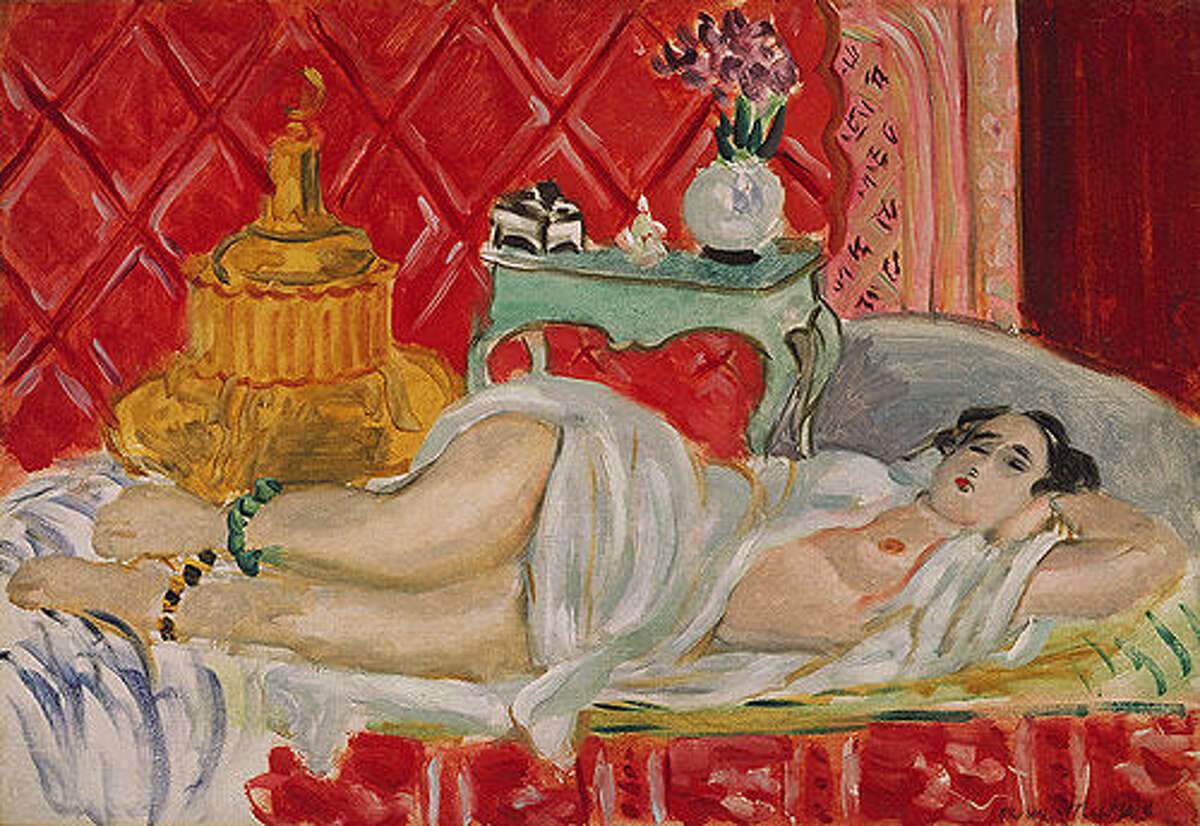 Reclining Odalisque (Harmony in Red), 1927 Henri Matisse (French, 1869©1954) Oil on canvas; 15 1/8 x 21 5/8 in. (38.4 x 55 cm) Jacques and Natasha Gelman Collection, 1998 (1999.363.44) - 2011 Succession H. Matisse / Artists Rights Society (ARS), New York