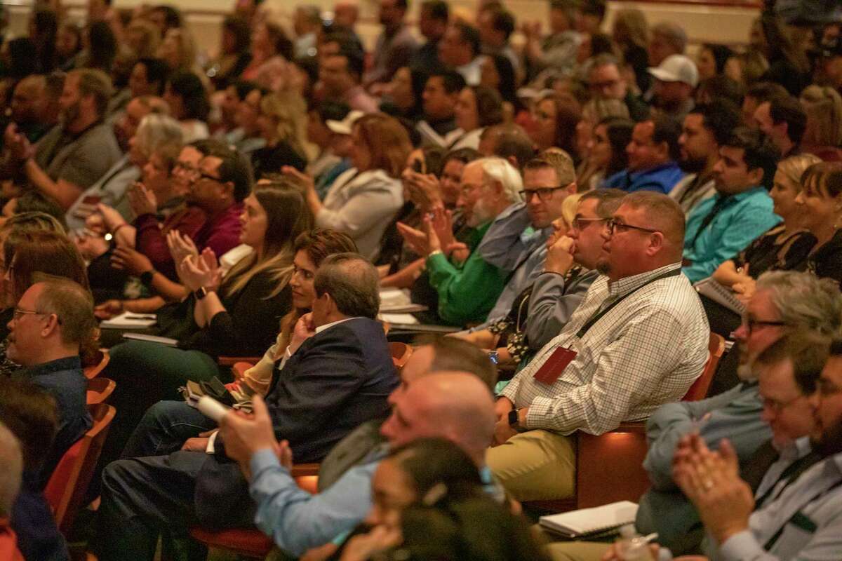 Midland Moments Tim Tebow speaks during Sewell Leadership Event