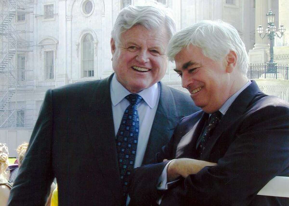 Former Sen. Chris Dodd, right, with the late U.S. Sen. Ted Kennedy.