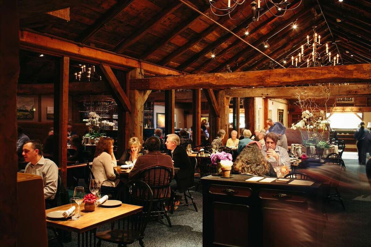 The dining room at Millwright's in Simsbury.