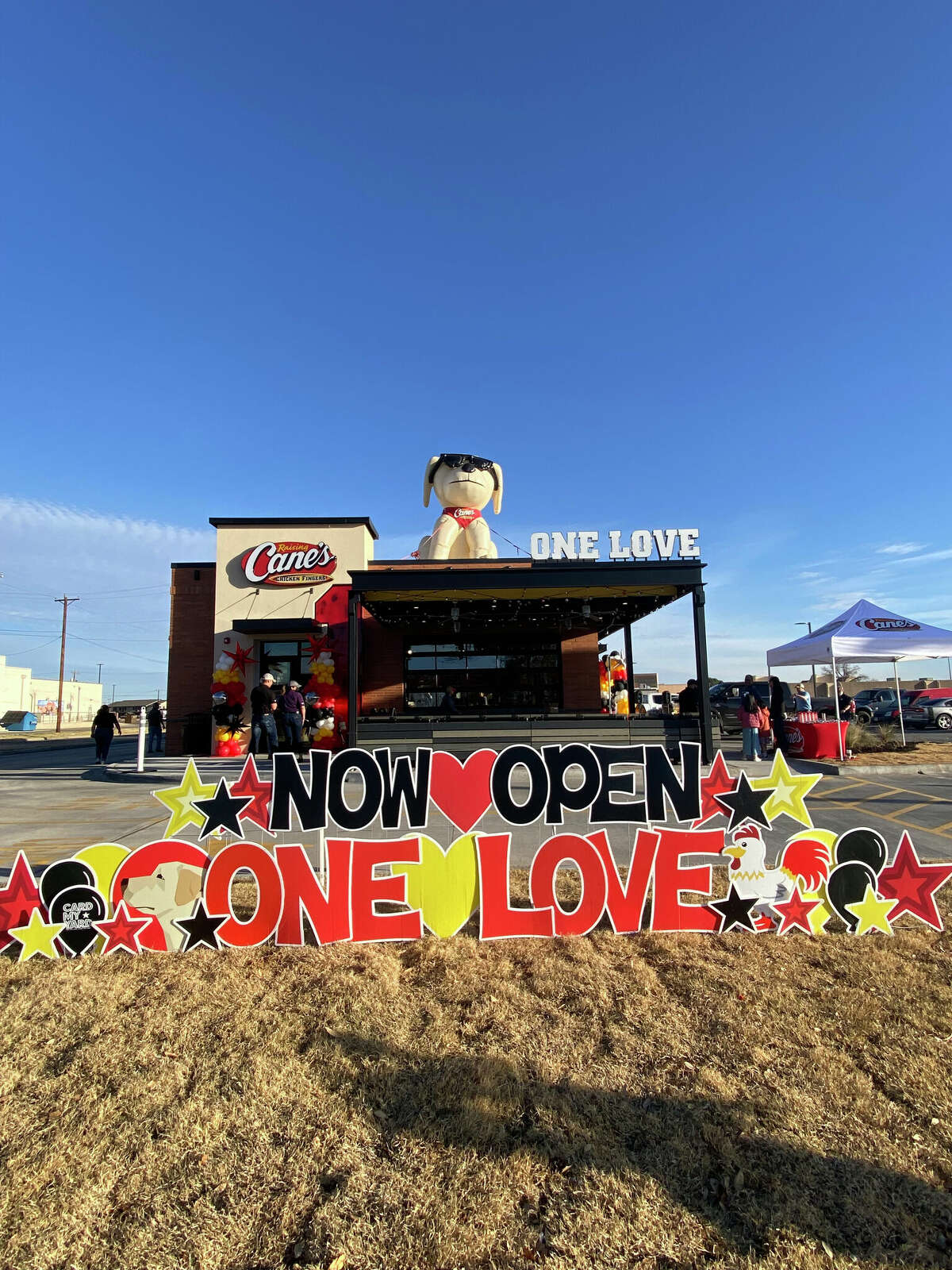Raising Cane's opened it's largest Texas location Tuesday in Odessa. 