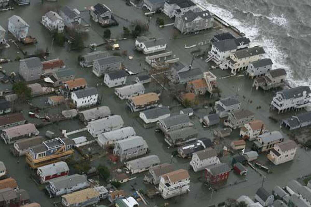 SHORELINE AERIAL VIEW (photo courtesy of Connecticut National Guard, Office of Gov. Dannel Malloy)