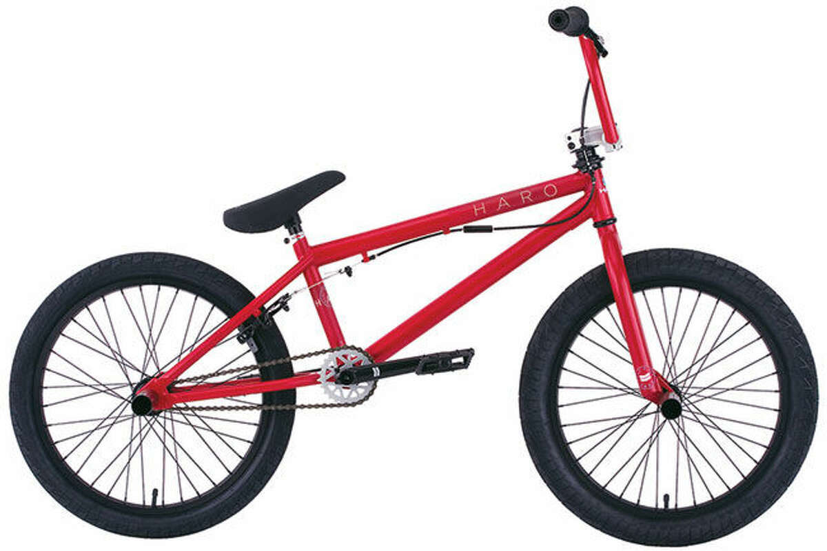 He'll rule on a candy-red Haro freestyle bike, $339.99, at Zane's Cycles, Branford.