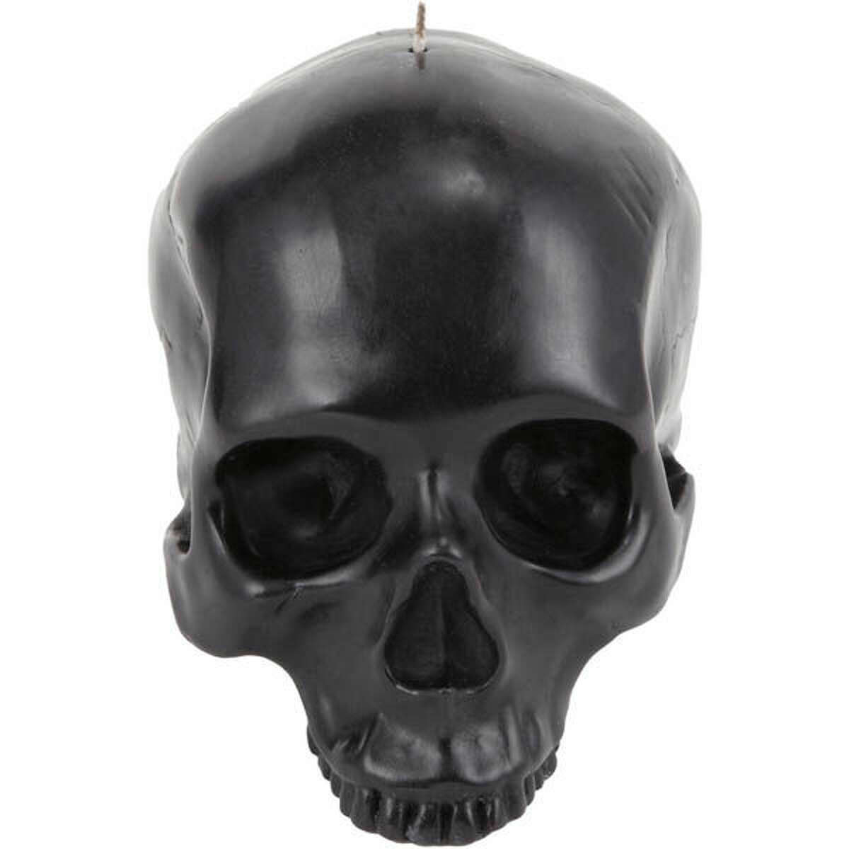 D.L. & Co. large skull candle, $85, from J. Seitz, New Preston, 860-868-0119, jseitz.com.