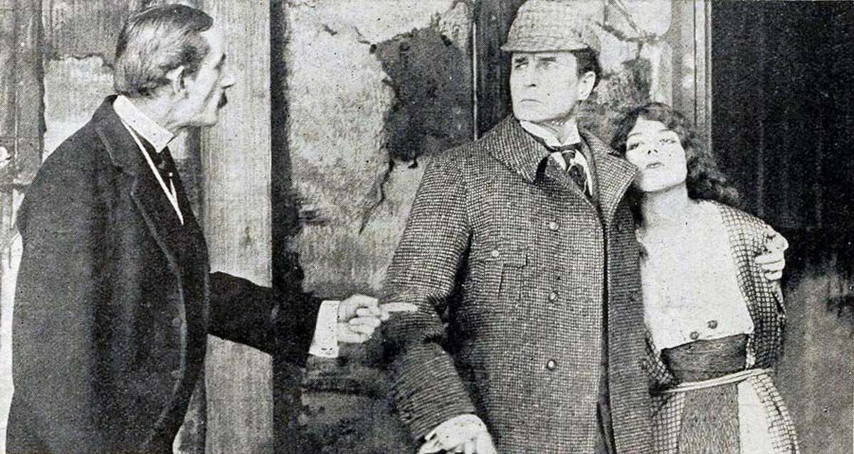 William Gillette in 1916's Sherlock Holmes.