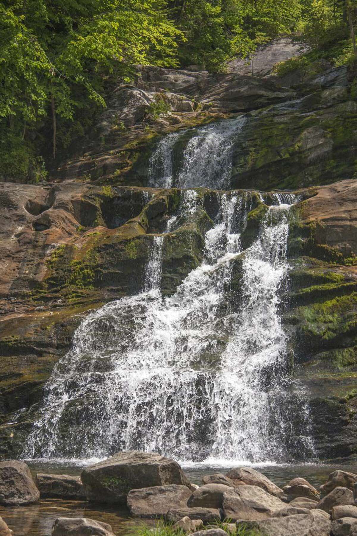 Devil's Den In Maine Features Incredible Ice Features And Waterfall