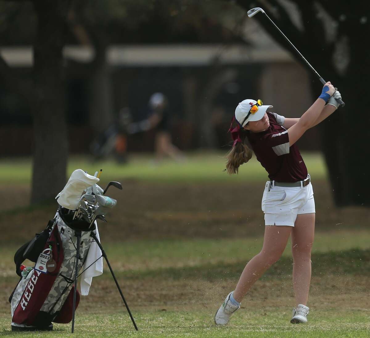Legacy junior Sarah Reed is shown during the final round of the District 2-6A Girls Golf Tournament at Bentwood Country Club in San Angelo on 3/29/2022.