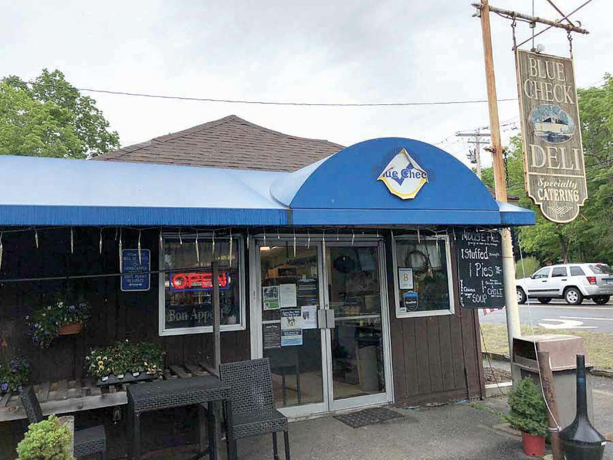 The front of the Blue Check Deli, at the corner of Routes 63 and 114 in Woodbridge.