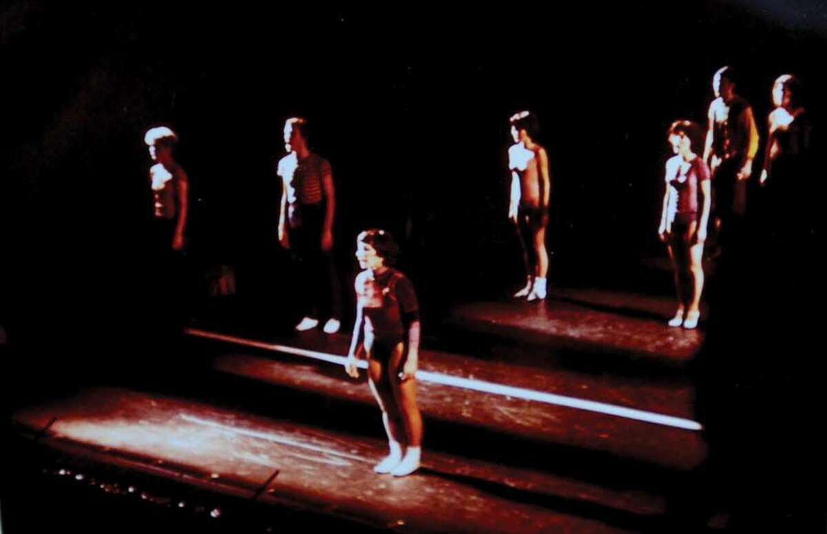 Carole Schweid is front and center as Diana Morales in a 1975 performance of A Chorus Line.