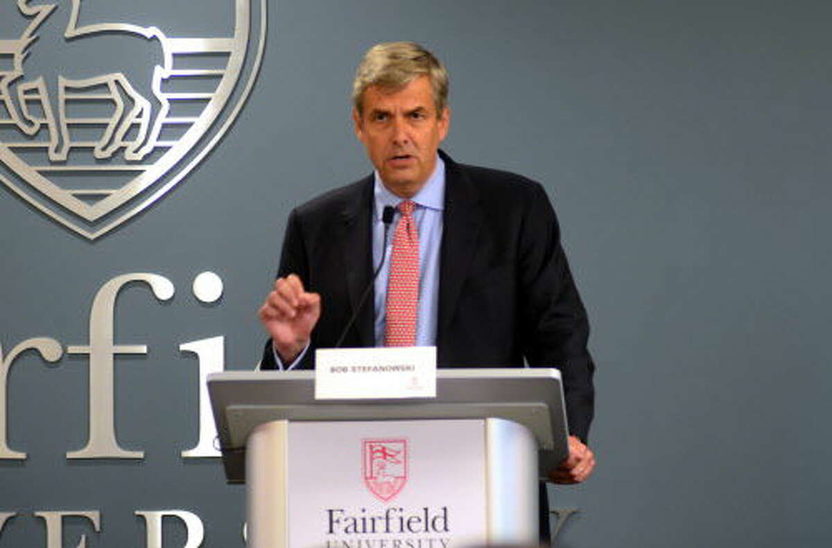 Fairfield University in conjunction with WICC holds the Republican Gubernatorial Primary Debate in Fairfield, Conn., on Wednesday July 18, 2018. Candidates that took part in the debate were: Tim Herbst, of Trumbull, Steve Obsitnik, of Westport, Bob Stefanowski, of Madison, and David Stemerman, of Greenwich. Danbury Mayor Mark Boughton declined to take part in the debate.