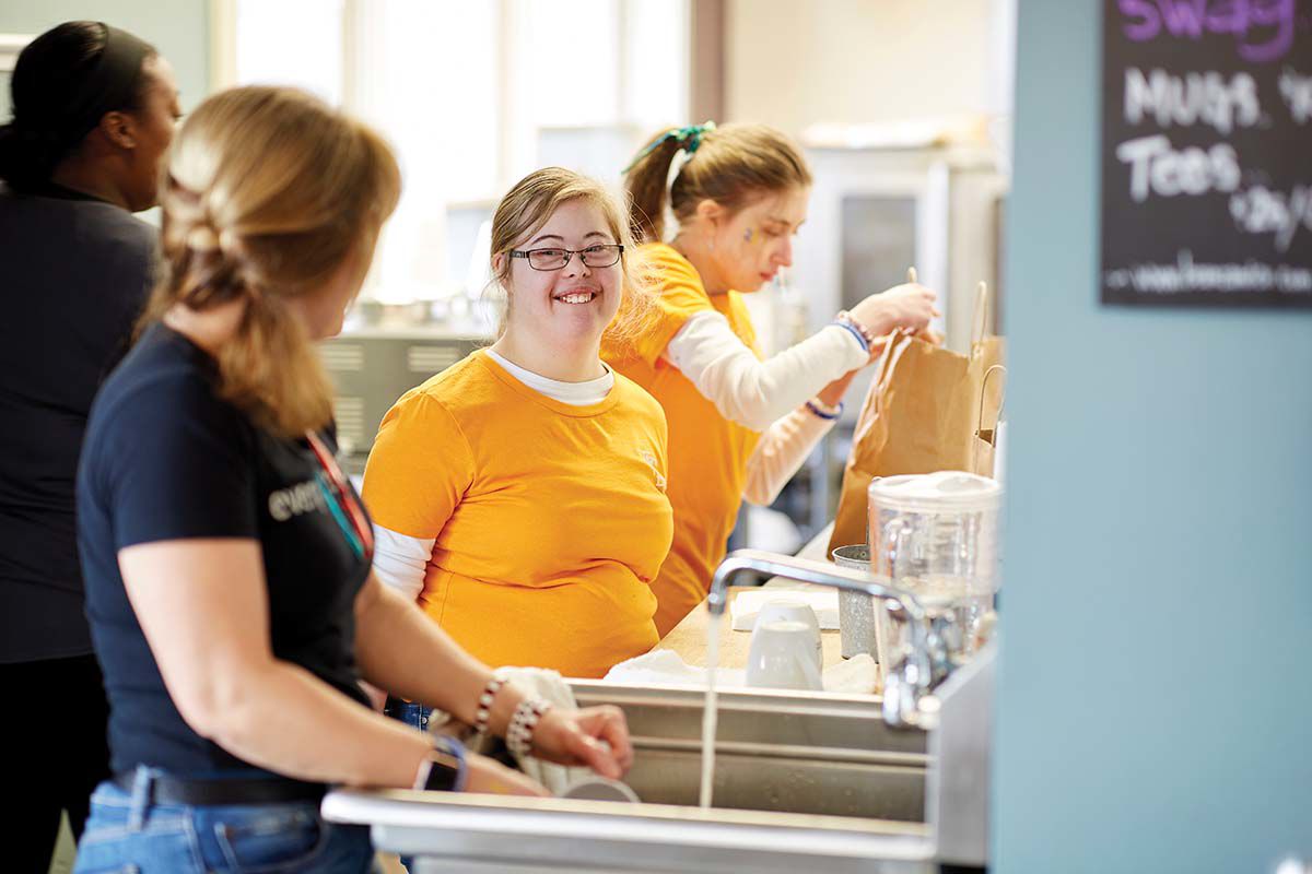 At BeanZ & Co. Cafe in Avon, Employees With Disabilities Work Alongside