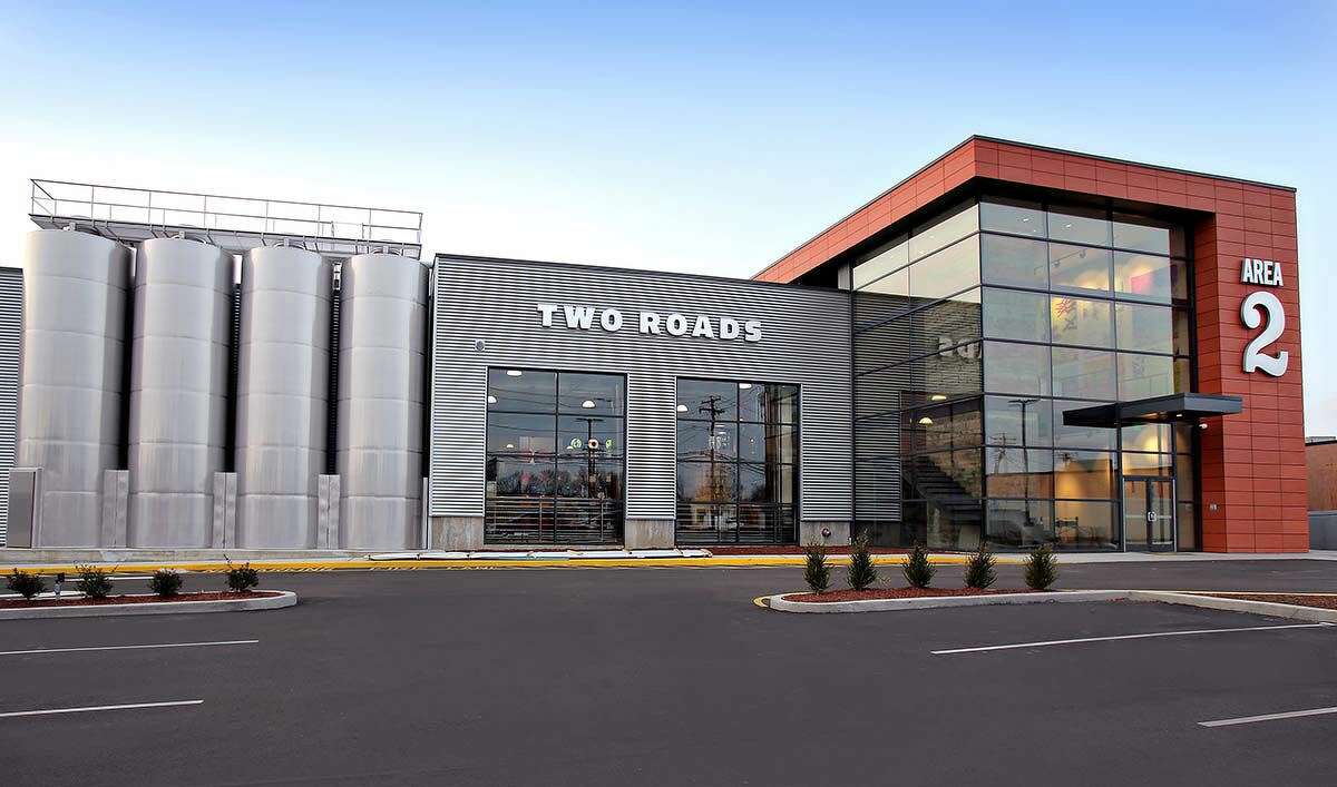 Area Two in Stratford. Two Roads’ new $15 million experimental brewing facility.