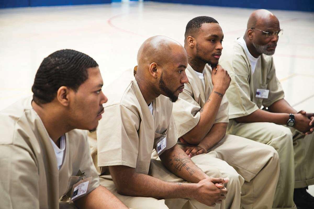 Inmates in the TRUE unit at the Cheshire Correctional Institution are a mix of mentors and mentees.