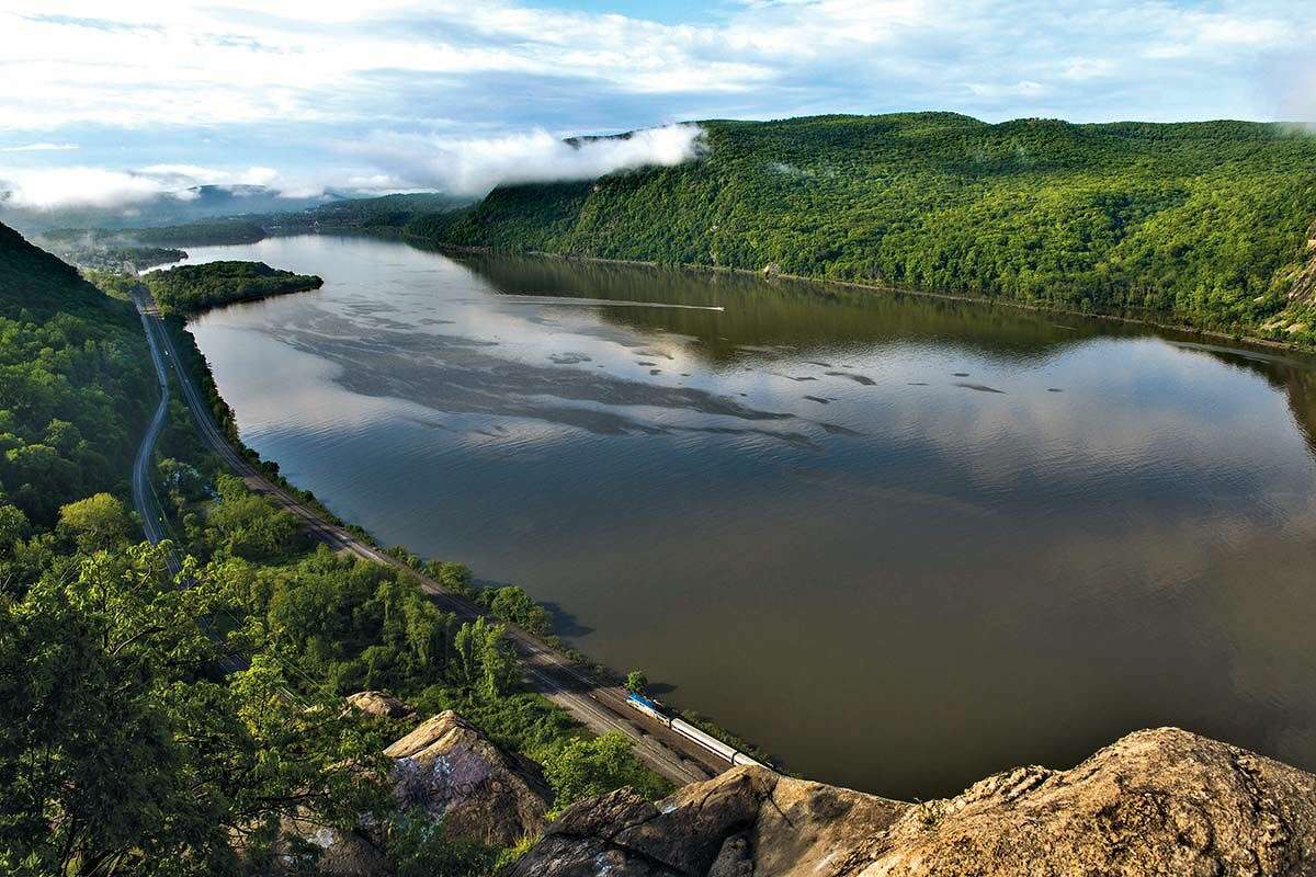 Hudson Highlands State Park Preserve, a mostly undeveloped preserve of nearly 6,000 acres, seen from Beacon.