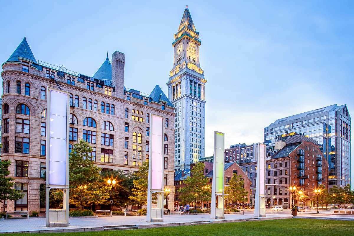 The Custom House tower is now the Marriott Vacation Club Pulse at Custom House Boston.