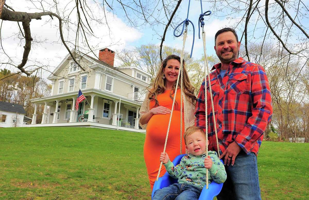 With their own memories of growing up in antique homes, Jarrett and Samantha Kravitz hope to create a lasting family history here for young William and a baby girl set to arrive any day now.