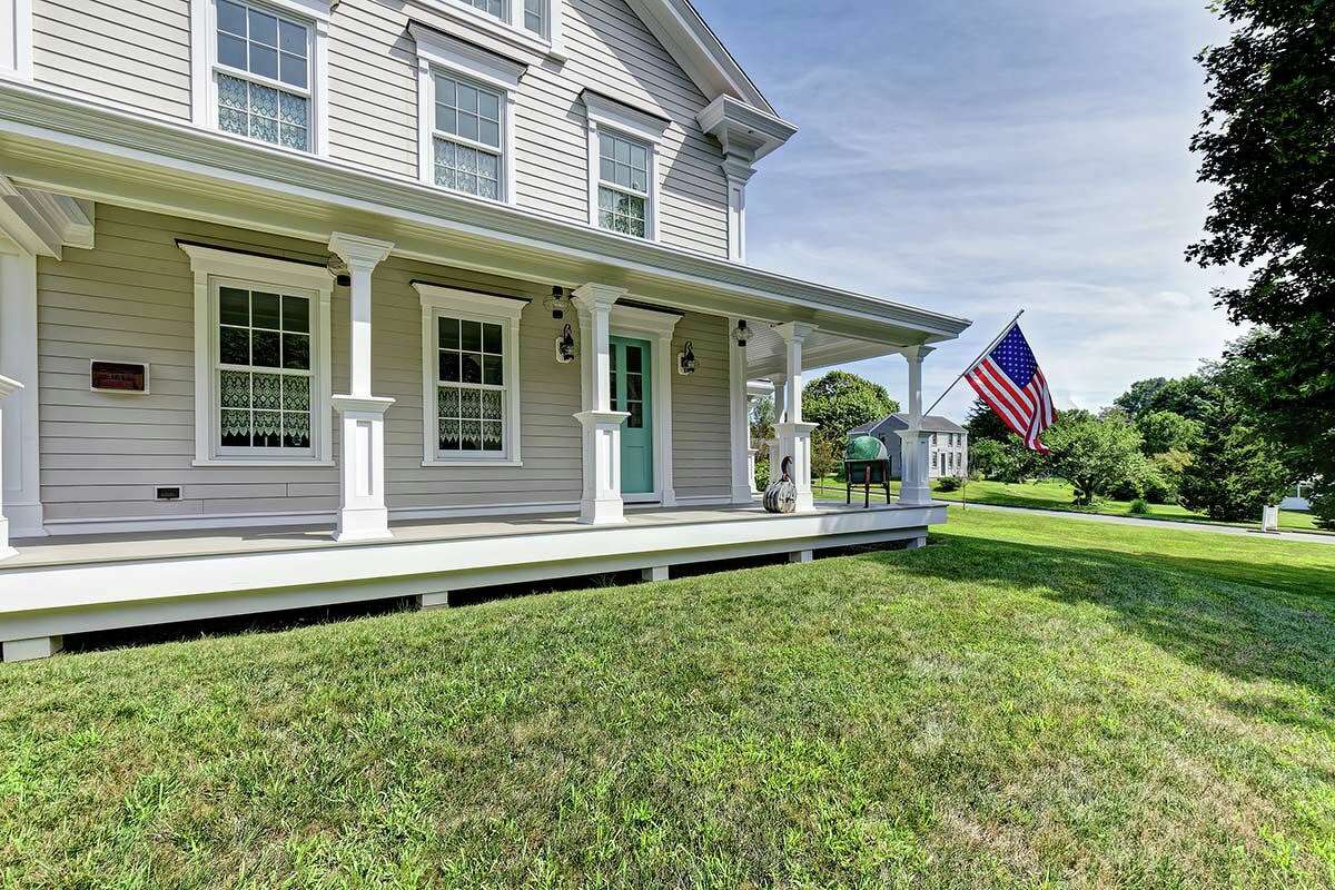 Island architecture enhances this restored 1840s farmhouse