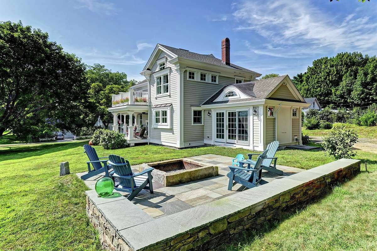 Island architecture enhances this restored 1840s farmhouse