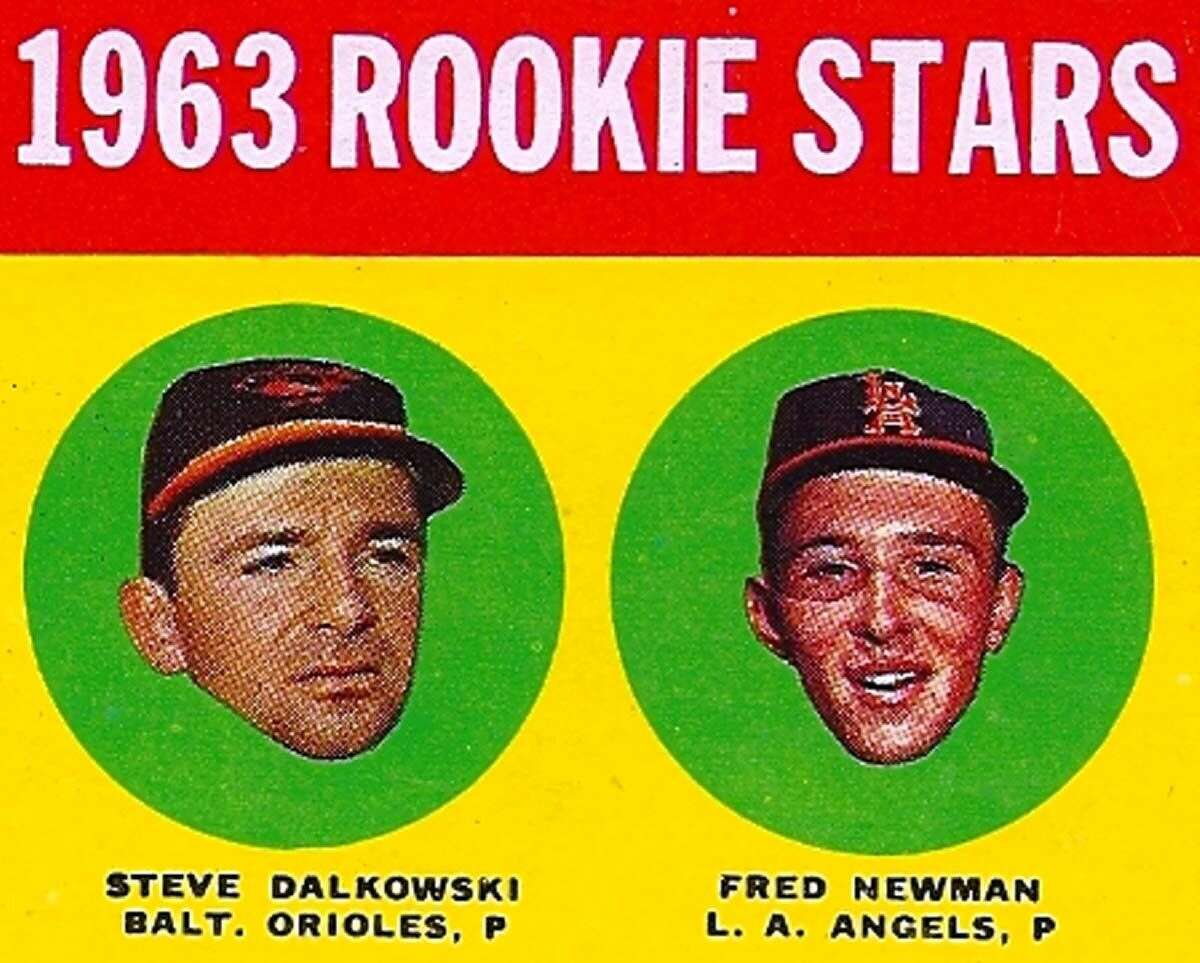 Dalkowski was spotlighted as a rookie star on a baseball card.