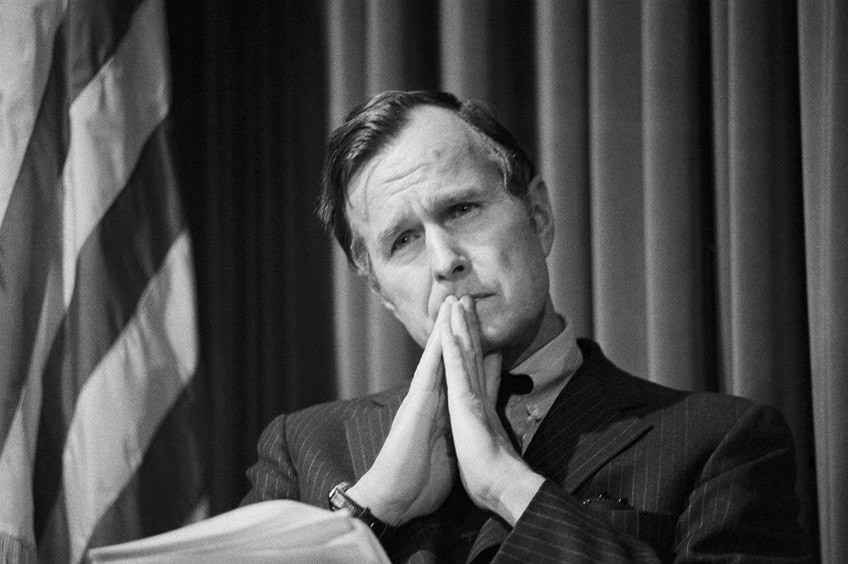 CIA Director George H.W. Bush in 1976.