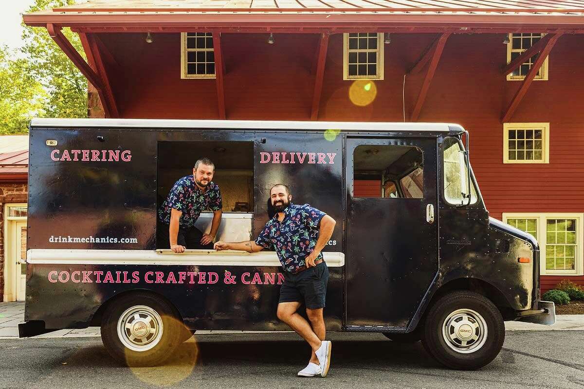 Aaron Stepka and Taylor Gillaspie’s Drink Mechanics delivers expertly crafted canned cocktails in a converted ice cream truck.