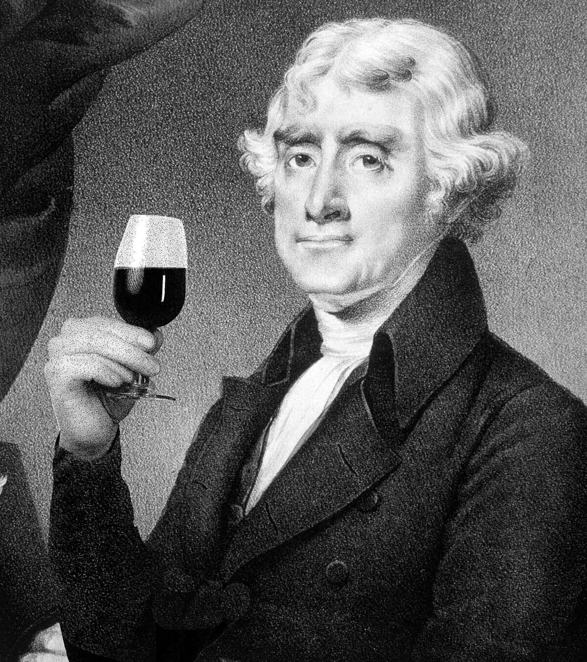Man,Holding,A,Glass,Of,Red,Port,Wine,,On,White