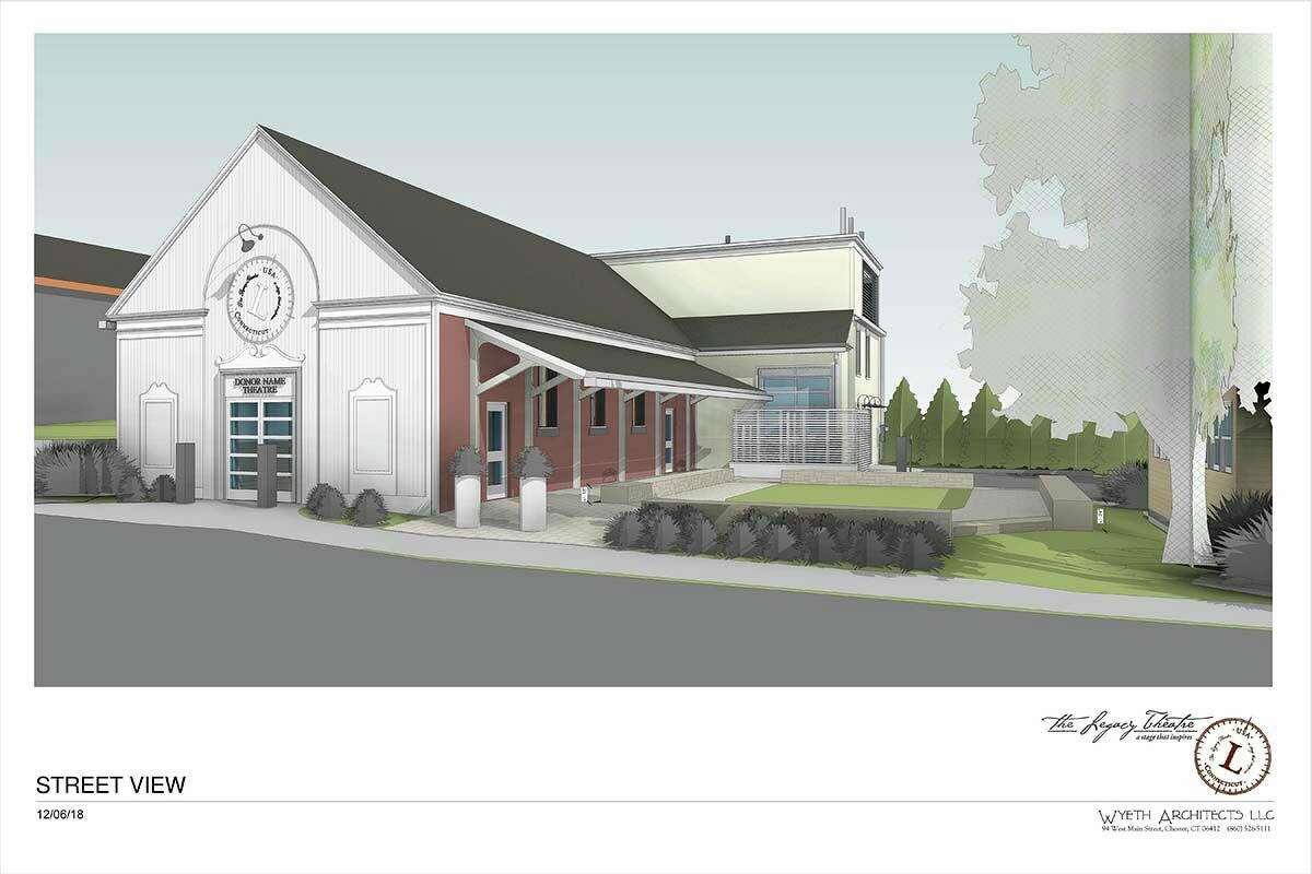Rendering of the restored Legacy Theatre in the Stony Creek section of Branford, opening this spring.